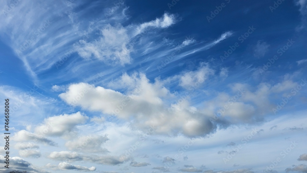 Fototapeta premium blue sky background with white clouds. Sky background with white clouds.