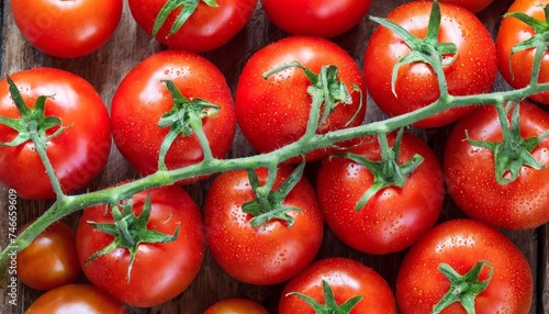 red rippe tomatoes background