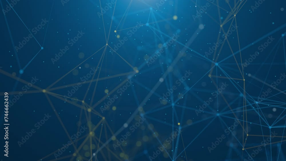 Abstract digital data network, 4K seamless loop animation