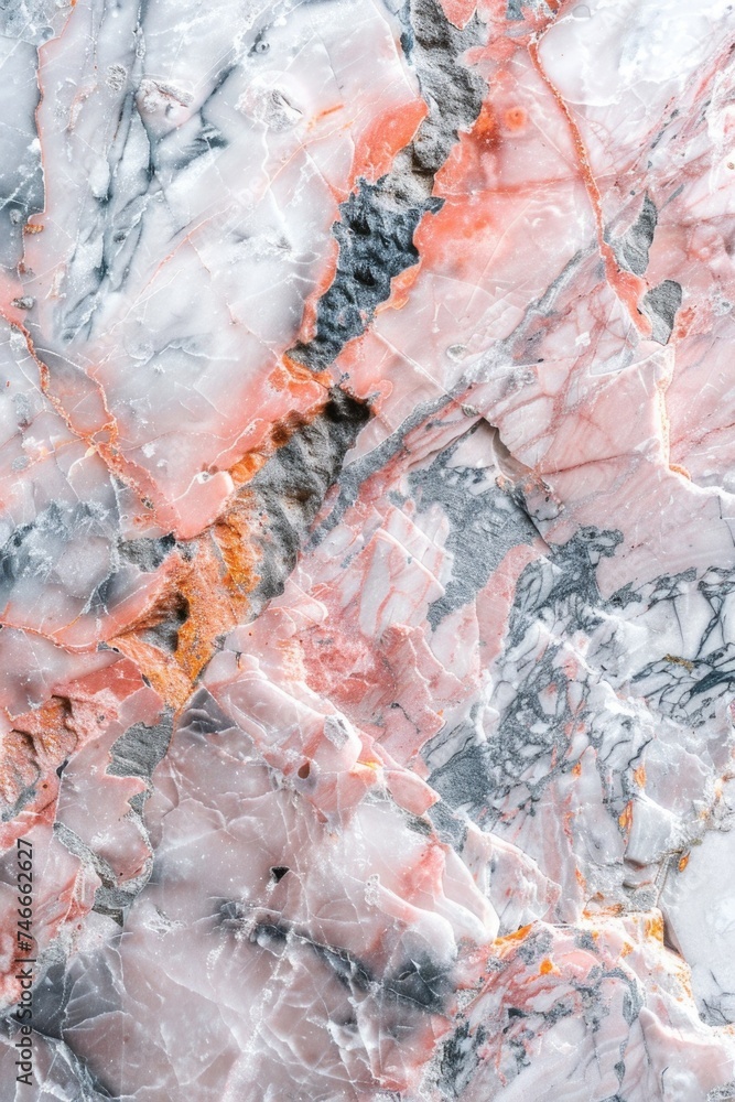 Fototapeta premium Detailed view of marble surface, ideal for backgrounds or textures
