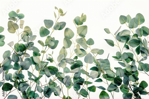 Detailed view of vibrant green leaves, perfect for nature backgrounds