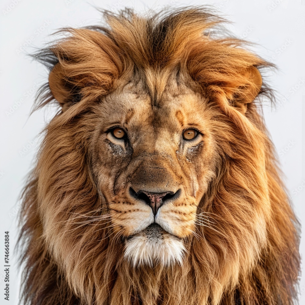 Fototapeta premium lion isolated on white background