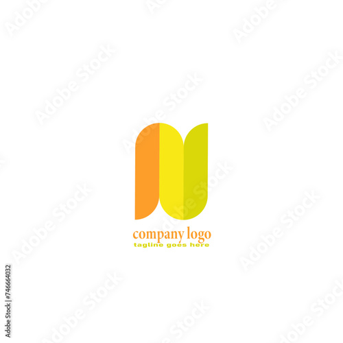 logo letter N  with unique designs Letter N logo icon design template elements.