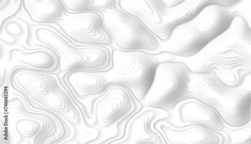 Creative vector illustration of topographic map. Art design contour background. Abstract papercut concept graphic element and geography scheme. 