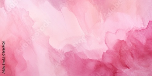 A painting of pink and white clouds on a pink background. Suitable for various design projects