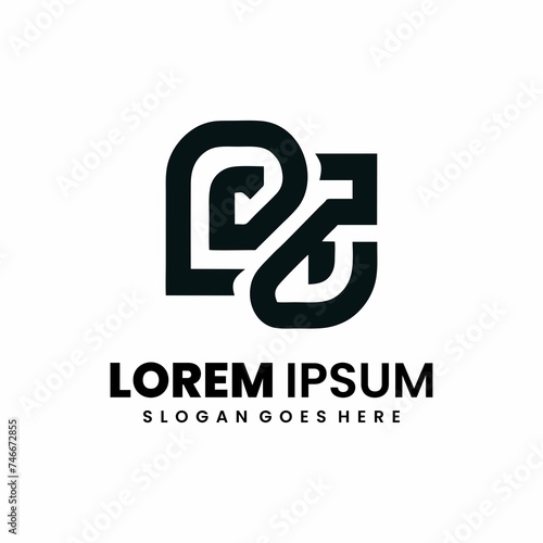 Lorem Ipsum Line Art Logo Design 2
