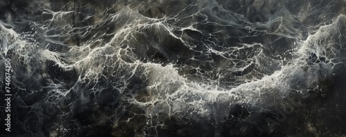 Abstract Foamy Ocean Texture