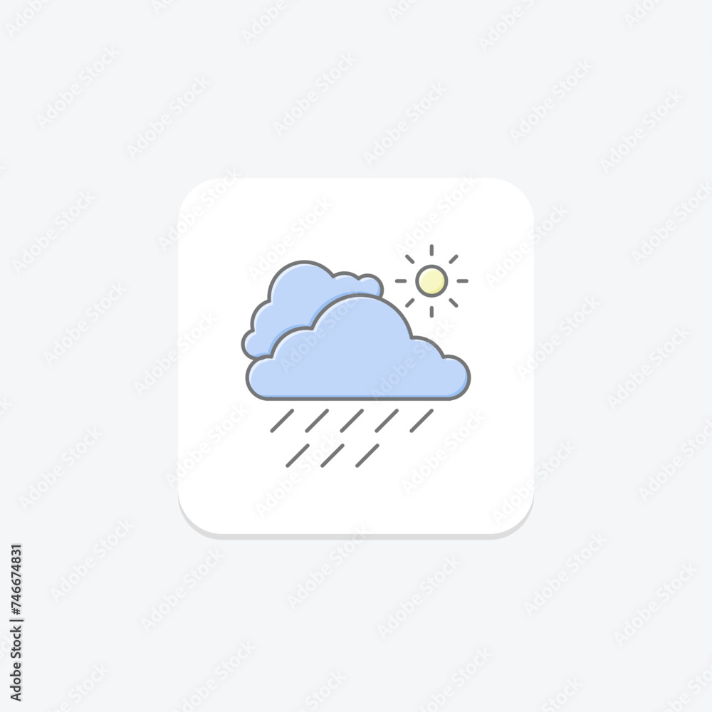 Weather icon, weather conditions, weather forecast, weather report, weather updates lineal color icon, editable vector icon, pixel perfect, illustrator ai file Weather icon, weather conditions, weather forecast, weather report, weather updates lineal color icon, editable vector icon, pixel perfect, illustrator ai file