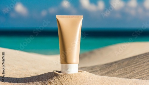 sand cosmetic tube 1