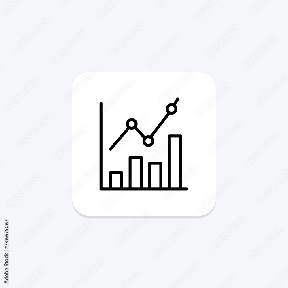 Chart icon, charts, graphical representation, data visualization, visual representation line icon, editable vector icon, pixel perfect, illustrator ai file Chart icon, charts, graphical representation, data visualization, visual representation line icon, editable vector icon, pixel perfect, illustrator ai file