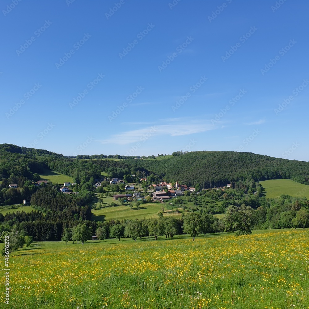 Rural Austrian village Wienerwald