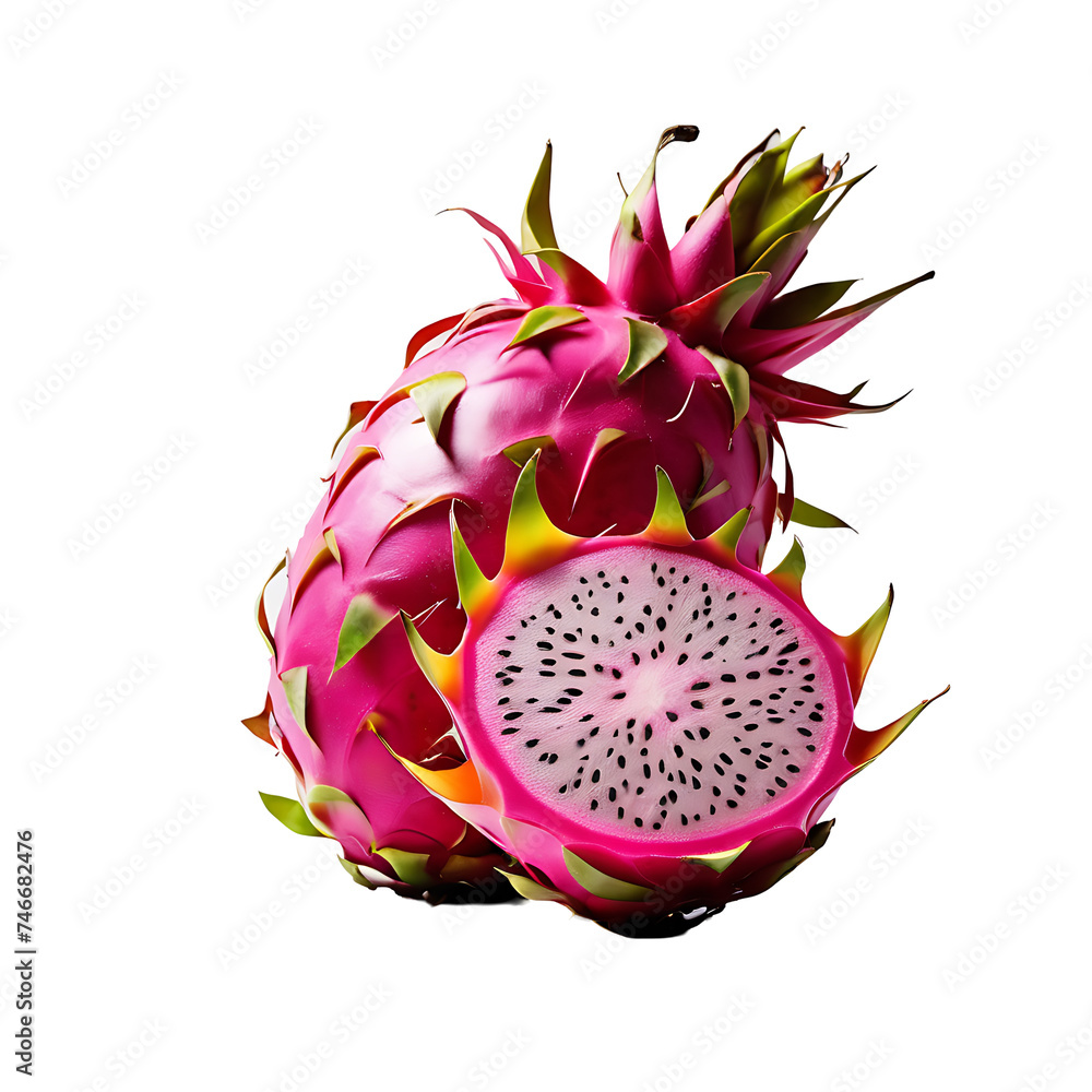 Dragon Fruit image isolated on a transparent background PNG photo Dragon Fruit image isolated on a transparent background PNG photo