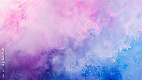 Vibrant Blue, Pink, and White Smoke Background © BrandwayArt