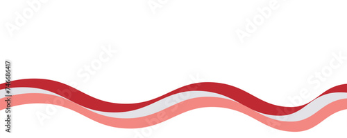 Red wave background wallpaper vector image. Illustration of graphic wave design for backdrop or presentation