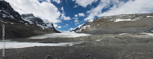 panorama of the glacier