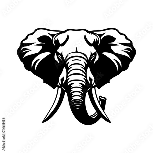 Wallpaper Mural Elephant Vector Stock Illustration Torontodigital.ca