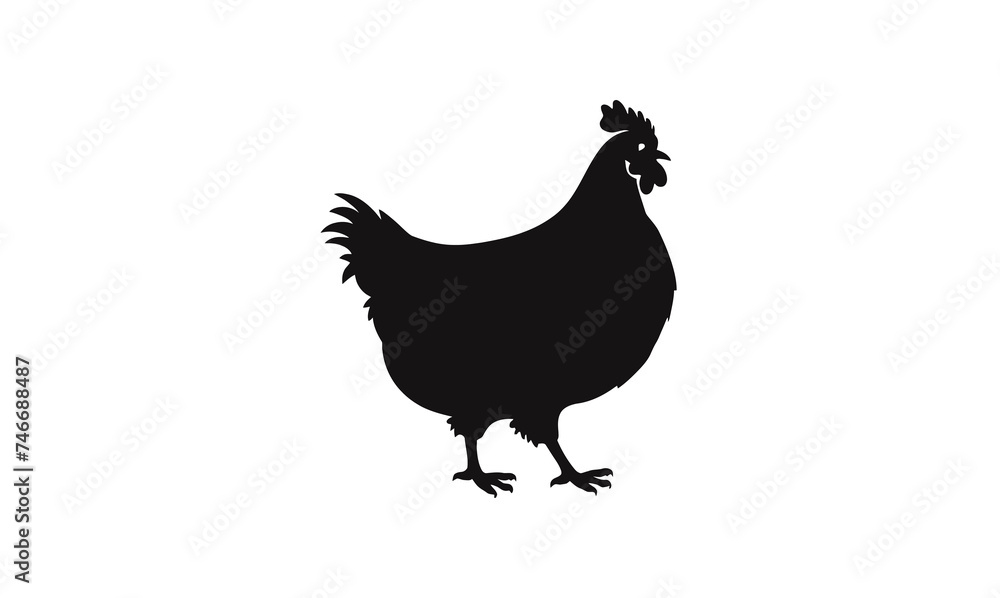 chicken silhouette chicken silhouette