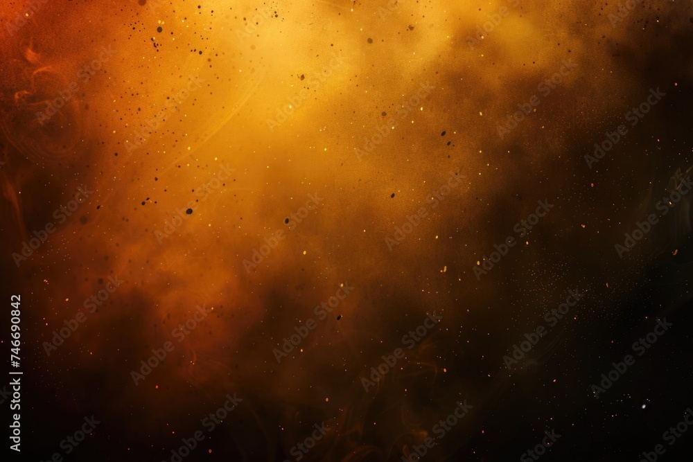 Abstract fiery gradient background with spots and grungy texture. Abstract fiery gradient background with spots and grungy texture.
