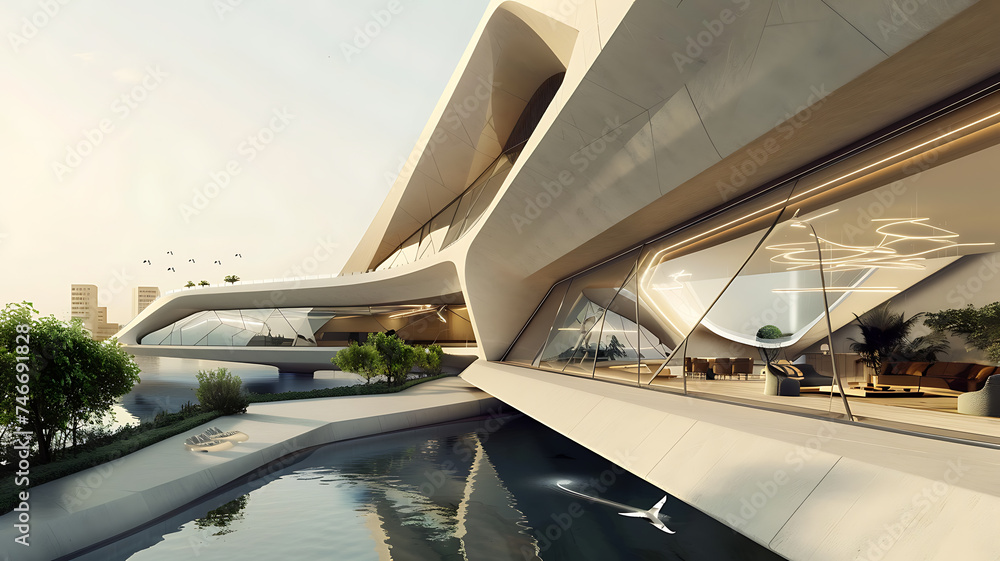 Obraz premium modern architecture building