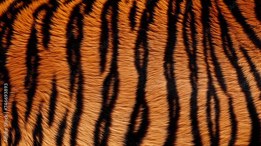 Tiger skin pattern closeup for background Tiger skin pattern closeup for background