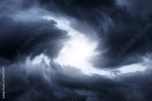 Blurred Whirlwind in the Clouds