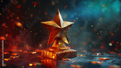 A Star Background. Star trophy, awards concept 


