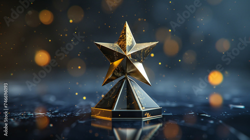 A Star Background. Star trophy, awards concept 

 photo