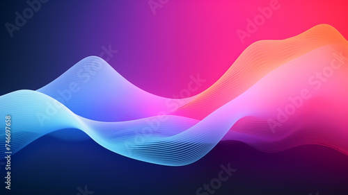 abstract background with waves