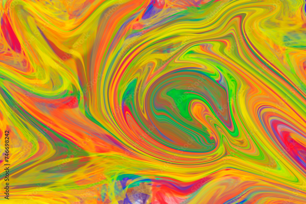 Liquifid Rainbow Colors Background At Amsterdam The Netherlands 31-12-2022