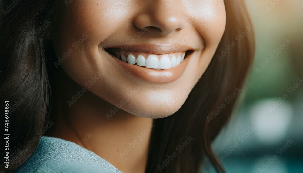 Beautiful white teeth of a young women, pure white teeth or a smile. Healthy teeth theme Beautiful white teeth of a young women, pure white teeth or a smile. Healthy teeth theme