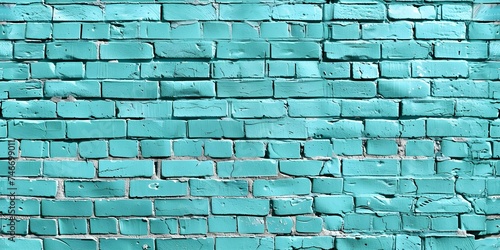 Seamless Mint Green Pastel Brick Wall Background. Concept Photography, Background, Mint Green, Pastel, Brick Wall