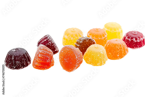 jelly candies isolated on white