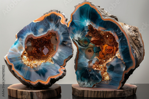 resin geode abstract art photo