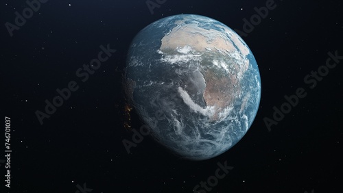 High Definition Computer Generated Earth Image,High quality 3D rendered image of Earth from space.Earth Image. © mani