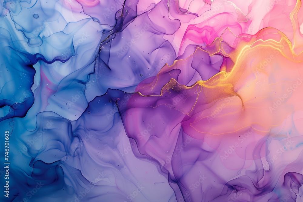 Fototapeta premium Watercolor abstract design wallpaper