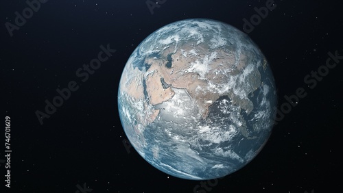 High Definition Computer Generated Earth Image,High quality 3D rendered image of Earth from space.Earth Image.