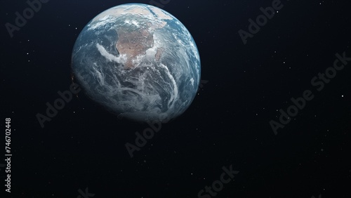 Fototapeta Naklejka Na Ścianę i Meble -  High Definition Computer Generated Earth Image,High quality 3D rendered image of Earth from space.Earth Image.