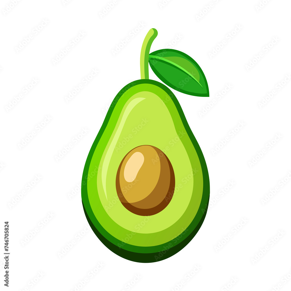 flat logo vector illustration avocado illustration of an avocado flat logo vector illustration avocado illustration of an avocado
