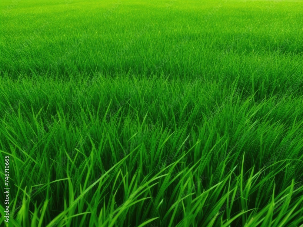 Obraz premium The texture of green grass covers the entire screen without unnecessary elements.
