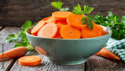 sliced carrot in a bowl