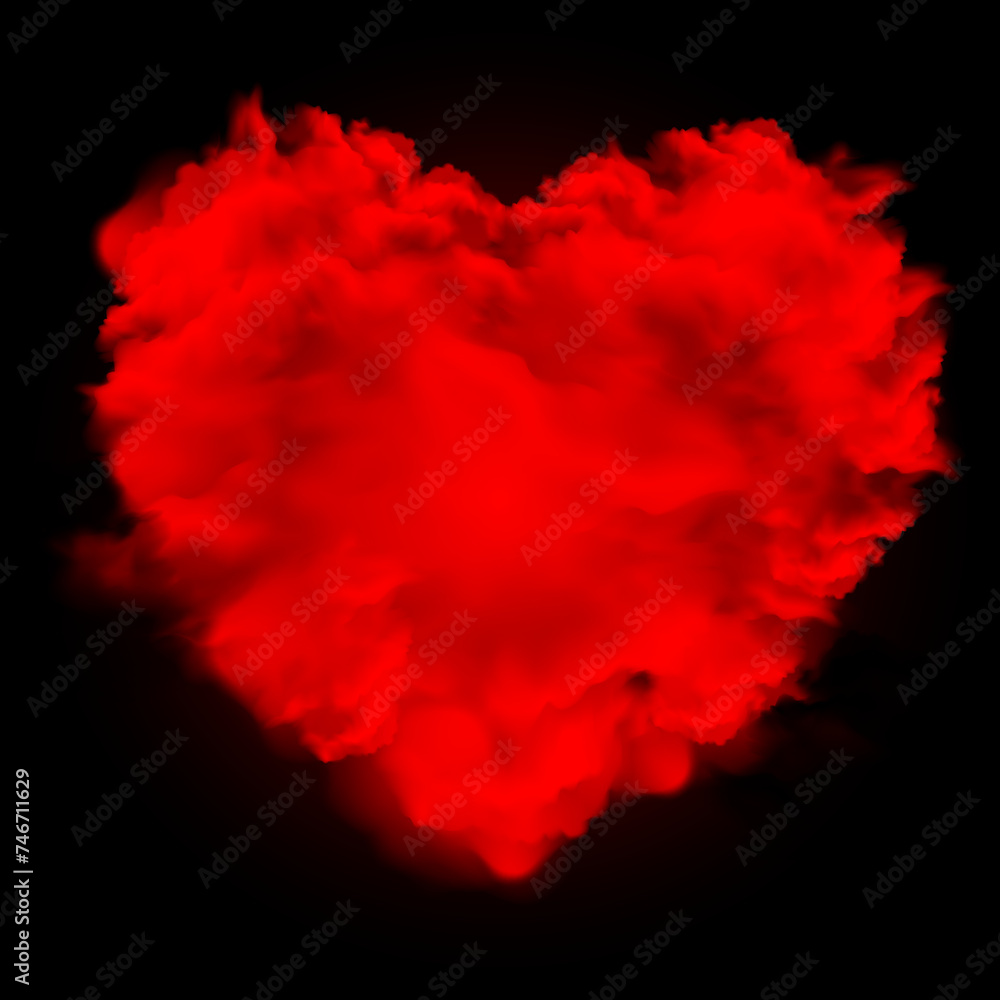 red heart on black background, Red heart shaped diamond, on a black leather background red heart on black background, Red heart shaped diamond, on a black leather background