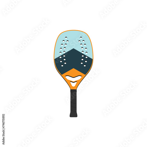 Simple beach tennis racket template.
