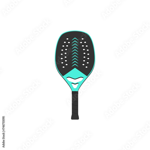 Simple beach tennis racket template.