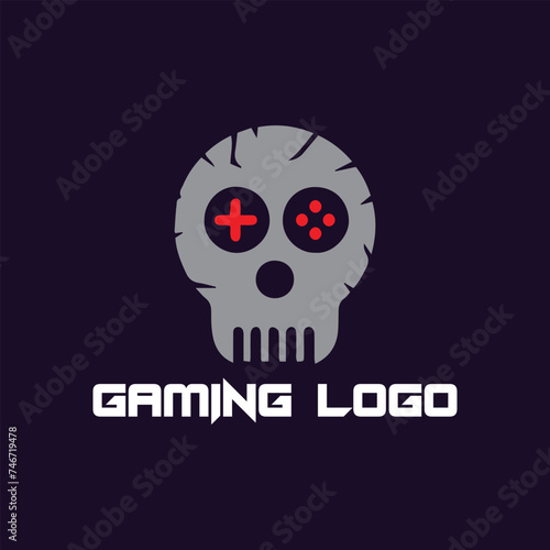 digital gaming logo design vector