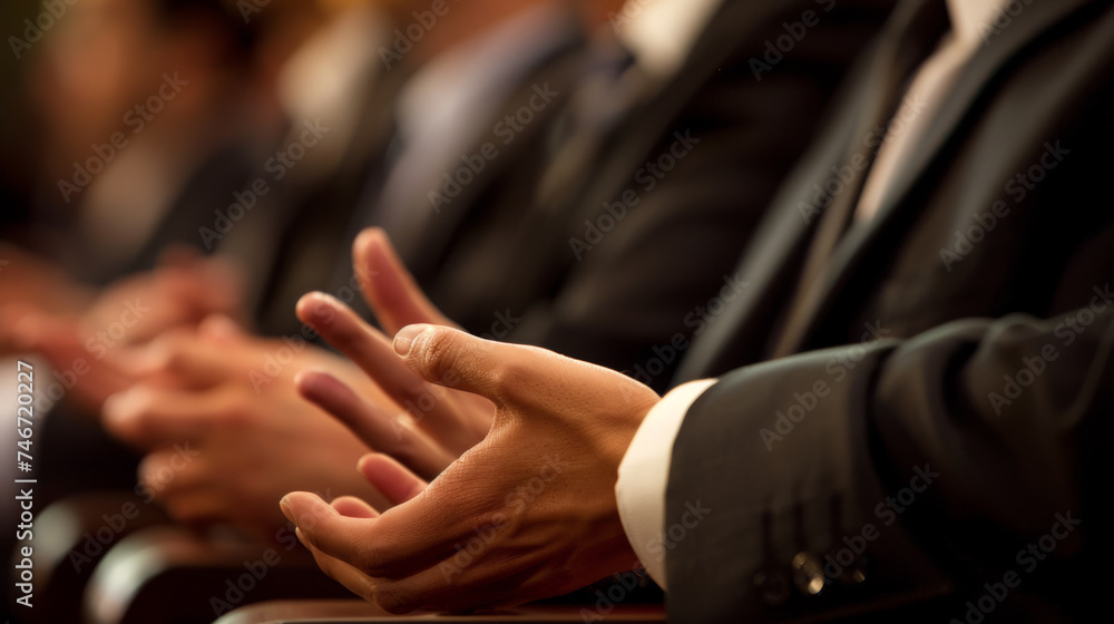 a person's hands are gesturing expressively during a business discussion, with a laptop and documents on the table, illuminated by soft sunlight in the background. a person's hands are gesturing expressively during a business discussion, with a laptop and documents on the table, illuminated by soft sunlight in the background.