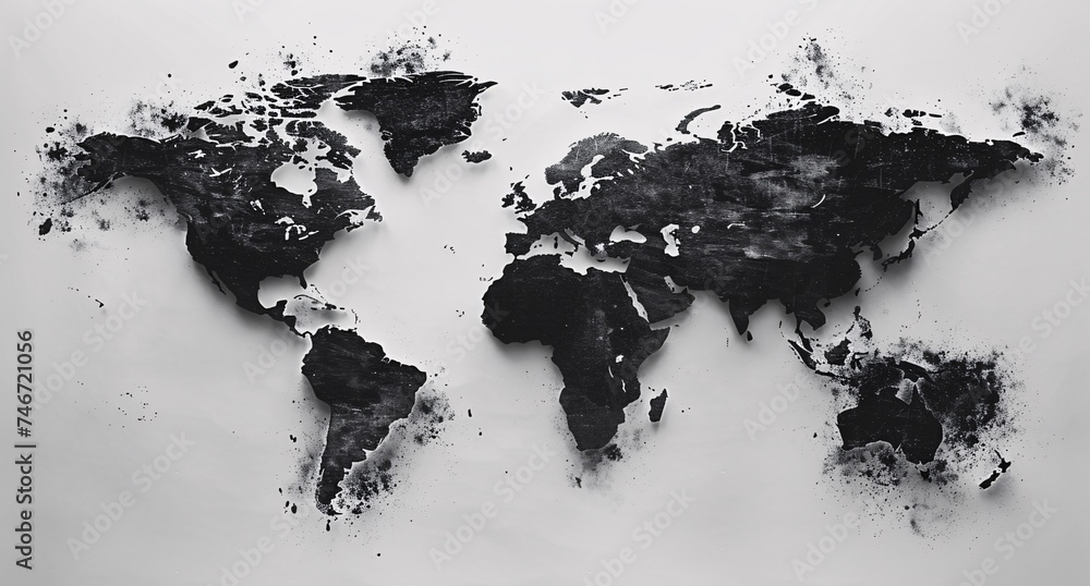 Obraz premium 3D world map illustration
