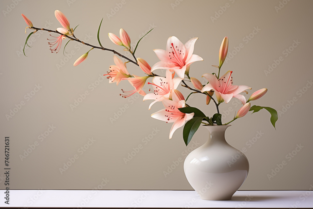 Serenity in Blossom: An Epitome of Japanese Ikebana Flower Arrangement