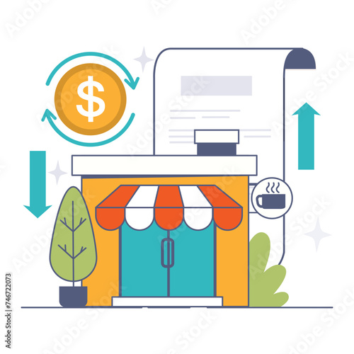 Collateral Concept. Flat vector illustration