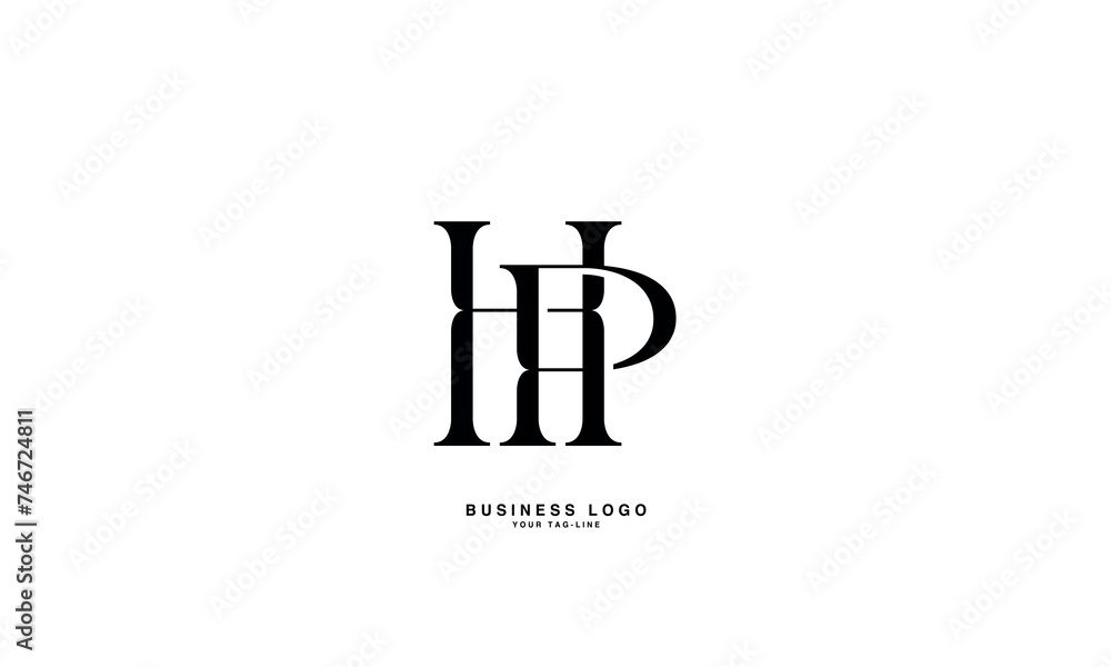 HP, PH, H, P, Abstract Letters Logo Monogram HP, PH, H, P, Abstract Letters Logo Monogram