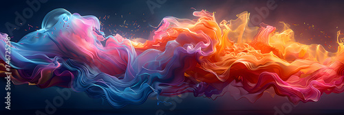 Colorfull abstract effect background for desktop wallpaper,Neon Smoke Background, Abstract graphic art wallpaper background